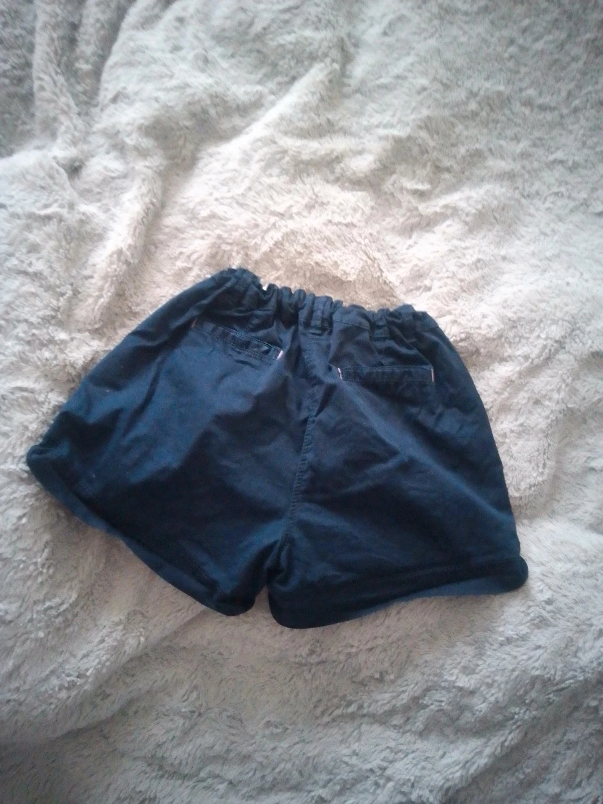 Short de niña de 12 años en algodón azul marino – photo 2